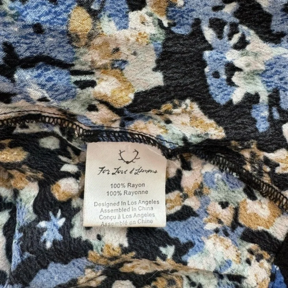 For Love‎ and Lemons Watercolor Floral Casual Mini Dress Size Small